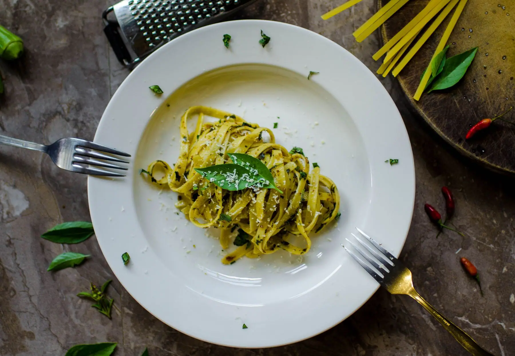 Le trofie al pesto