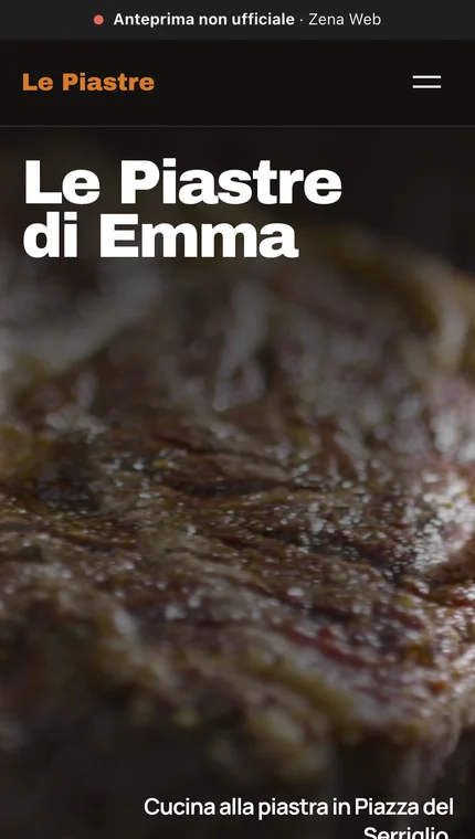 La prima schermata dell’anteprima per Le Piastre di Emma